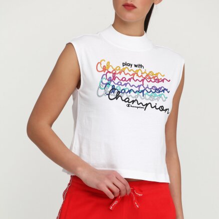 Майка Champion Crewneck Sleeveless T-Shirt - 115833, фото 8 - интернет-магазин MEGASPORT