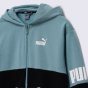 Кофта Puma дитяча Power Full-Zip Hoodie, фото 3 - інтернет магазин MEGASPORT