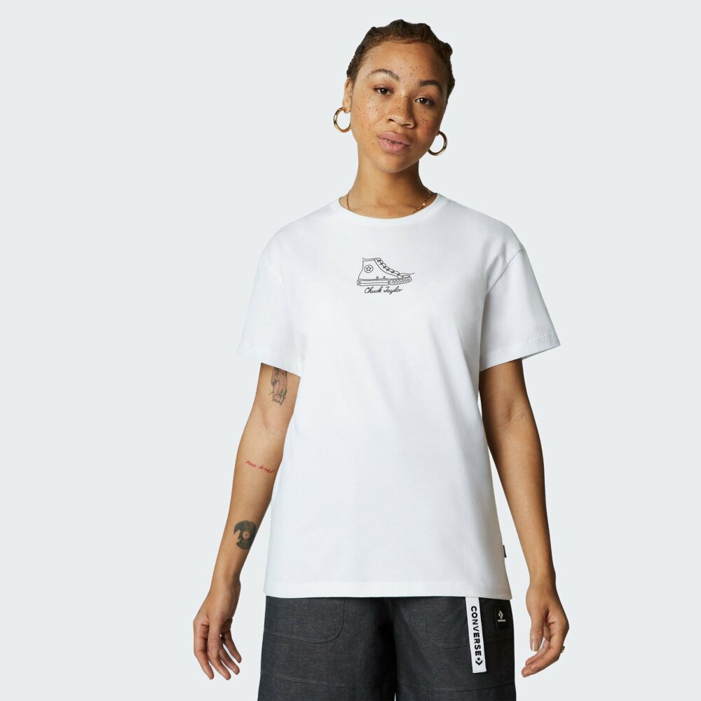 Футболки Converse Chuck 70 Sneaker Tee | Цвет:белый | купить в интернет ...