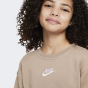 Кофта Nike детская G NSW CLUB FLC BF CREW LBR, фото 4 - интернет магазин MEGASPORT