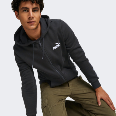 Кофты Puma ESS+ Tape Full-Zip Hoodie FL - 148373, фото 1 - интернет-магазин MEGASPORT