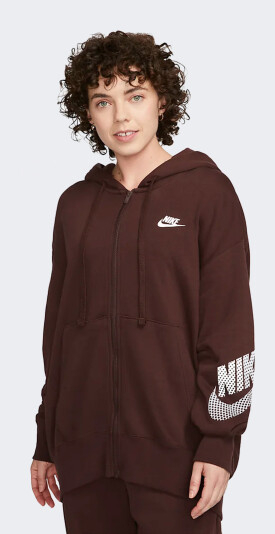 Кофта Nike W NSW PHNX FLC FZ HOODIE DNC - 150528, фото 1 - інтернет-магазин MEGASPORT
