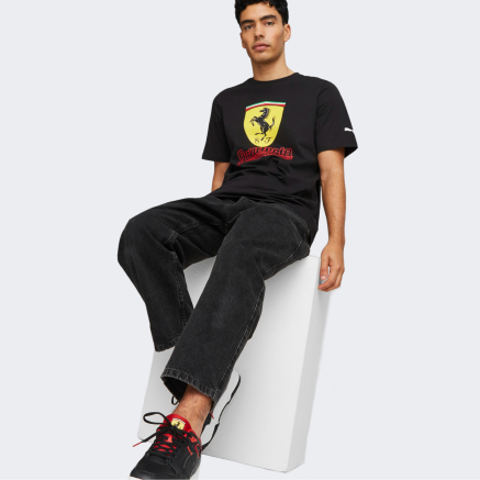 Футболка Puma Ferrari race Big Shield Tee Heritage - 150620, фото 3 - інтернет-магазин MEGASPORT