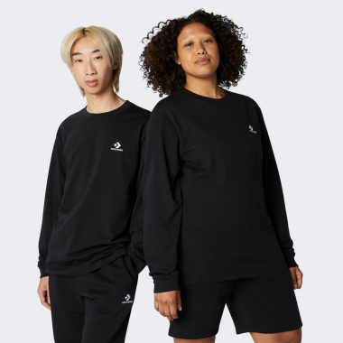 GO-TO EMBROIDERED STAR CHEVRON LONG SLEEVE TEE