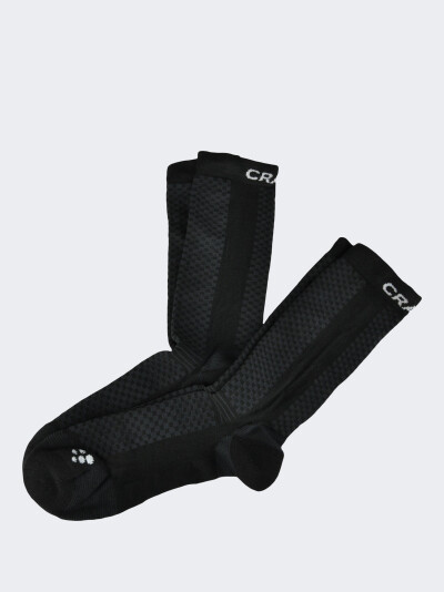 Шкарпетки Craft WARM MID 2-PACK SOCK BLACK/WHITE - 108367, фото 1 - інтернет-магазин MEGASPORT