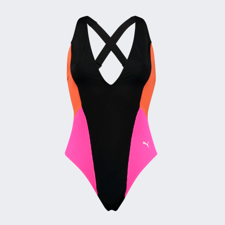 Купальник Puma SWIM WOMEN PLUNGE SWIMSUIT 1P - 155543, фото 1 - інтернет-магазин MEGASPORT