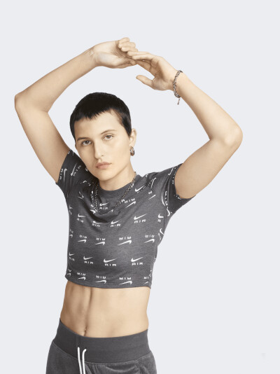Футболка Nike W NSW TEE AIR SLIM CRP - 156917, фото 1 - інтернет-магазин MEGASPORT
