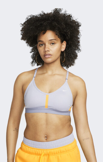 Топ Nike W NK DF INDY V-NECK BRA - 157136, фото 1 - интернет-магазин MEGASPORT