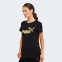 Футболка Puma Essentials+ Metallic Logo Women's Tee, фото 1 - інтернет магазин MEGASPORT