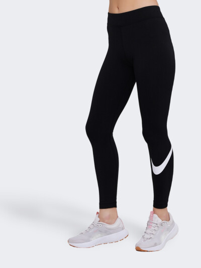 Лосини Nike W Nsw Essntl Lggng Swoosh Mr - 128912, фото 1 - інтернет-магазин MEGASPORT