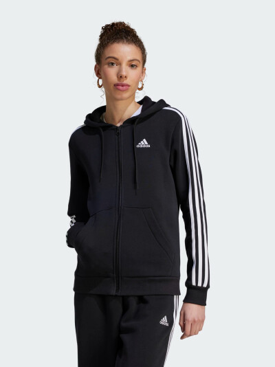 Кофта Adidas W 3S FL FZ HD - 157644, фото 1 - інтернет-магазин MEGASPORT