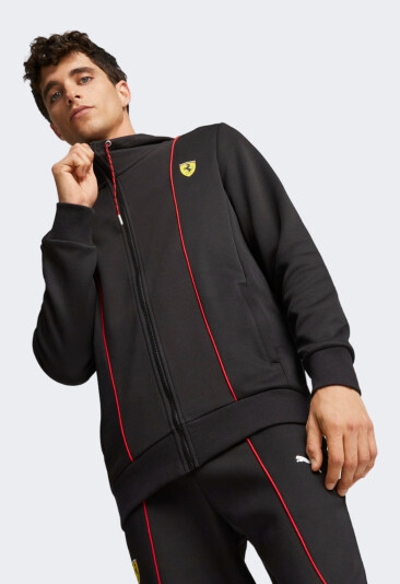 Кофта Puma Ferrari Race HDD Sweat Jacket - 158682, фото 1 - интернет-магазин MEGASPORT