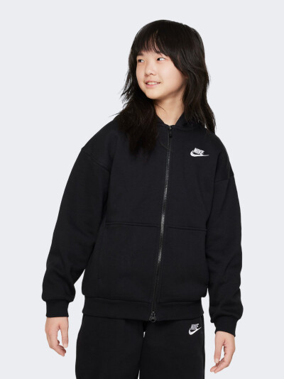 Кофта Nike G NSW CLUB FLC OVRSZD FZ LBR - 159052, фото 1 - інтернет-магазин MEGASPORT