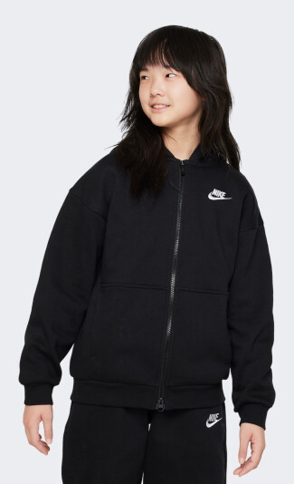 Кофта Nike дитяча G NSW CLUB FLC OVRSZD FZ LBR - 159052, фото 1 - інтернет-магазин MEGASPORT