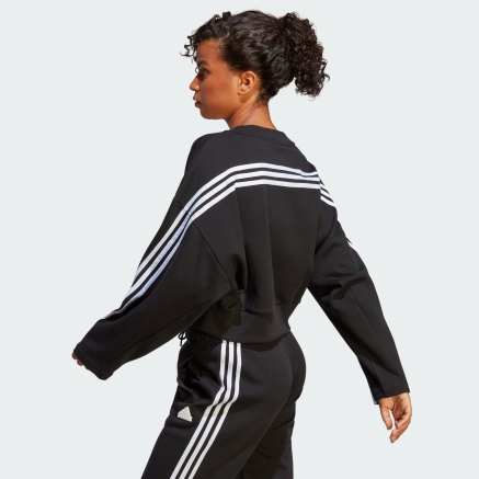 Кофта Adidas W FI 3S CREW - 159084, фото 3 - интернет-магазин MEGASPORT