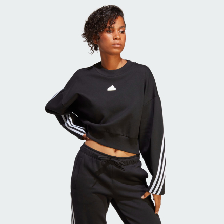 Кофта Adidas W FI 3S CREW - 159084, фото 1 - интернет-магазин MEGASPORT