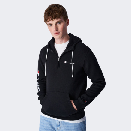 Кофта Champion hooded half zip sweatshirt - 159219, фото 1 - интернет-магазин MEGASPORT