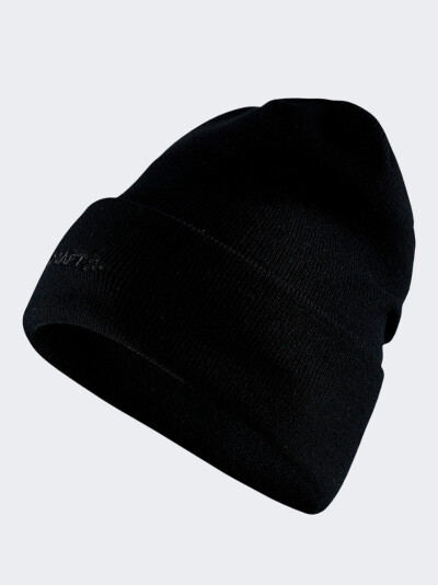 Шапка Craft CORE ESSENCE BEANIE BLACK - 159658, фото 1 - інтернет-магазин MEGASPORT