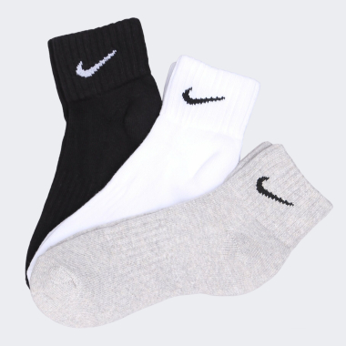 Шкарпетки Nike Unisex Cushion Quarter Training Sock (3 Pair) - 106648, фото 1 - інтернет-магазин MEGASPORT