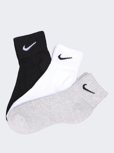 Шкарпетки Nike Unisex Cushion Quarter Training Sock (3 Pair) - 106648, фото 1 - інтернет-магазин MEGASPORT