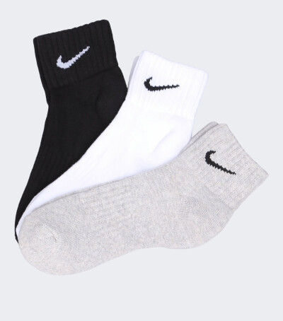 Носки Nike Unisex Cushion Quarter Training Sock (3 Pair) - 106648, фото 1 - интернет-магазин MEGASPORT