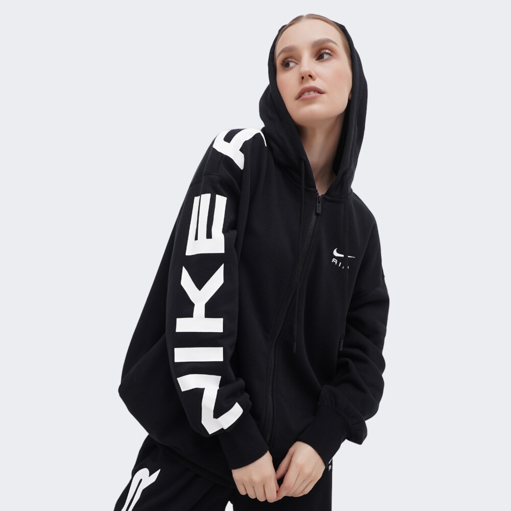 Кофта Nike W NSW AIR FLC OS FZ HD | Цвет:черный | купить в интернет ...