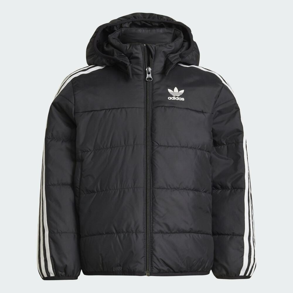 Adidas black store and beige jacket