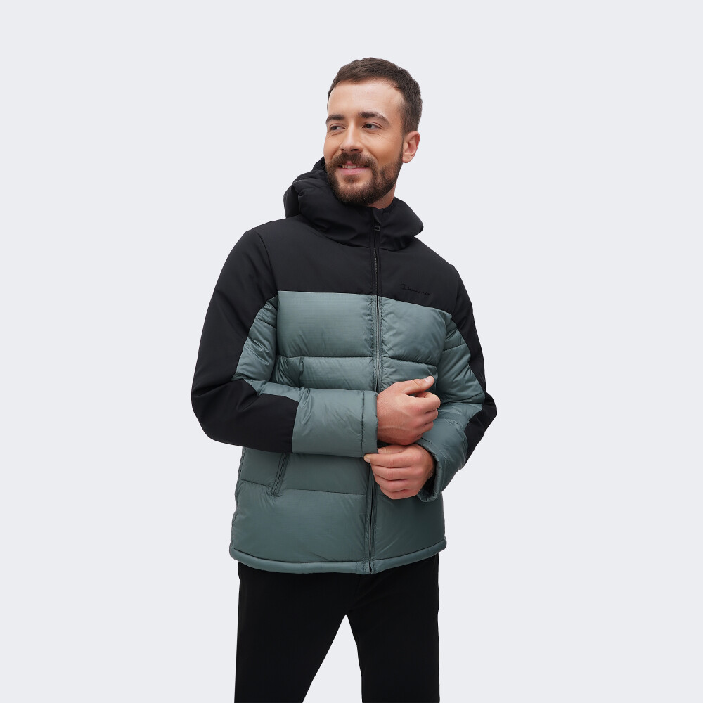 Yコーナー Куртка Champion hooded jacket | Колір: зелений,чорний