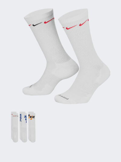 Шкарпетки Nike U NK EVERYDAY PLUS CUSH CREW 3PR - 144 GFX - 160476, фото 1 - інтернет-магазин MEGASPORT