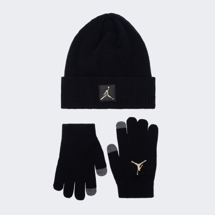 Шапка Jordan детская METAL JUMPMAN PATCH BEANIE SET - 160585, фото 1 - интернет-магазин MEGASPORT