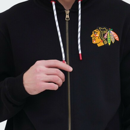 Кофта 47 Brand NHL CHICAGO BLACKHAWKS FULL ZIP HOOD - 143287, фото 4 - интернет-магазин MEGASPORT