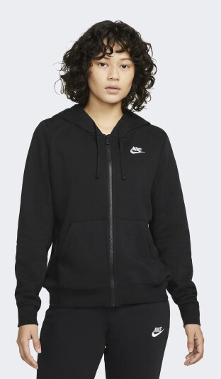 Кофта Nike W NSW CLUB FLC FZ HOODIE STD - 147703, фото 1 - интернет-магазин MEGASPORT