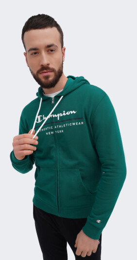 Кофта Champion hooded full zip sweatshirt - 161158, фото 1 - интернет-магазин MEGASPORT