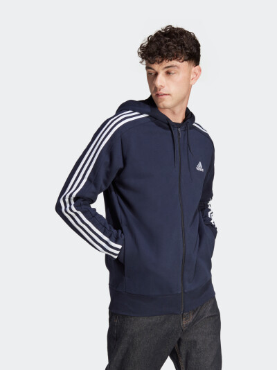 Кофта Adidas M 3S FT FZ HD - 162818, фото 1 - інтернет-магазин MEGASPORT