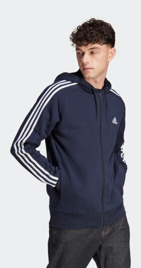 Кофта Adidas M 3S FT FZ HD - 162818, фото 1 - интернет-магазин MEGASPORT
