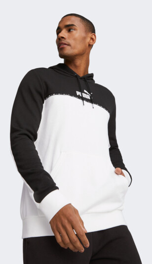 Кофта Puma ESS BLOCK x TAPE Hoodie TR - 163778, фото 1 - интернет-магазин MEGASPORT