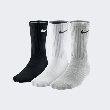 Шкарпетки Nike 3PPK Cotton Lightweight Crew W/Moisture Mgt (S,M,L,Xl) - 5648, фото 1 - інтернет-магазин MEGASPORT