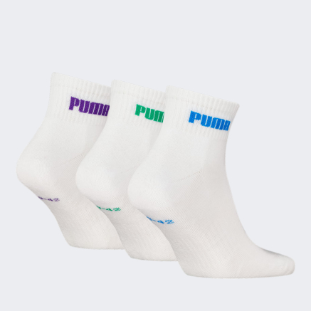 Шкарпетки Puma UNISEX NEW GENERATION CUSHIONED QUARTER 3P - 164441, фото 2 - інтернет-магазин MEGASPORT