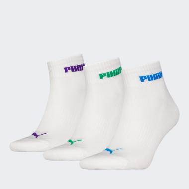 Шкарпетки Puma UNISEX NEW GENERATION CUSHIONED QUARTER 3P - 164441, фото 1 - інтернет-магазин MEGASPORT