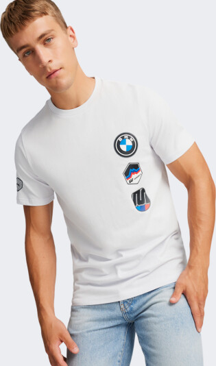 Футболка Puma BMW MMS Garage Crew Graphic Tee - 164437, фото 1 - интернет-магазин MEGASPORT