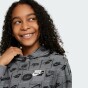 Кофта Nike детская K NSW CLUB FT HDY AOP, фото 4 - интернет магазин MEGASPORT