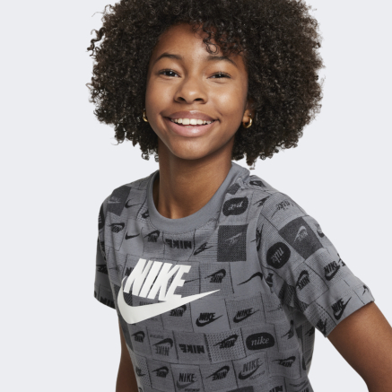 Футболка Nike дитяча K NSW TEE CLUB SSNL AOP HBR - 164916, фото 4 - інтернет-магазин MEGASPORT
