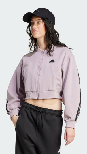 Кофта Adidas W FI 3S BOMBER - 165622, фото 1 - интернет-магазин MEGASPORT