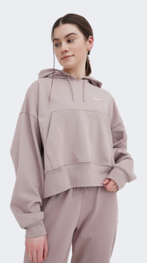Кофта Nike W NSW JRSY OS PO HOODIE - 150471, фото 1 - интернет-магазин MEGASPORT
