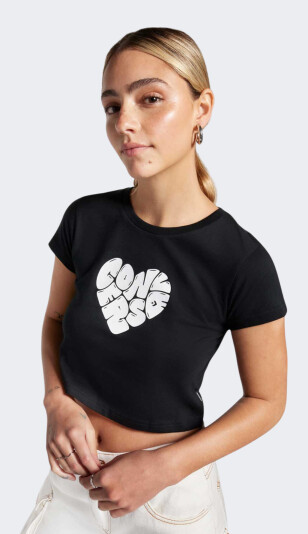 Футболка Converse COLORFUL HEART TEE - 165682, фото 1 - интернет-магазин MEGASPORT