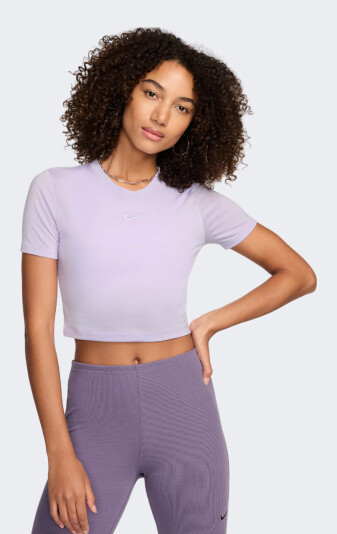 Футболка Nike W NSW ESSNTL SLM CRP - 165725, фото 1 - интернет-магазин MEGASPORT