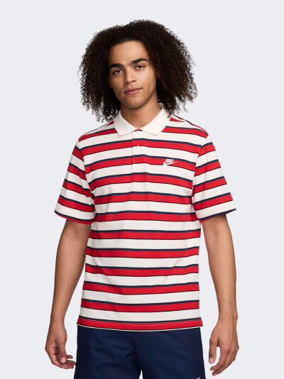 Поло Nike M NK CLUB STRIPE POLO - 165744, фото 1 - інтернет-магазин MEGASPORT