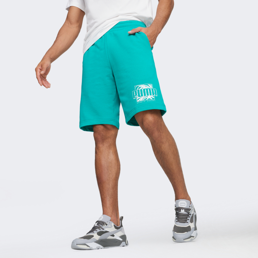 Шорти Puma ESS+ PALM RESORT Shorts 10" TR | Колір:бірюзовий | купити в інтернет-магазині MEGASPORT: ціна, фото | Код товару: 165831