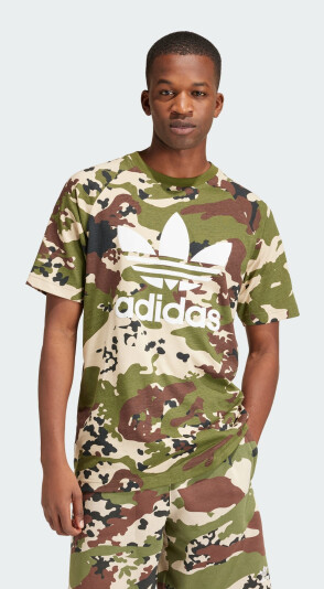 Футболка Adidas Originals CAMO TREFOIL T - 165882, фото 1 - интернет-магазин MEGASPORT