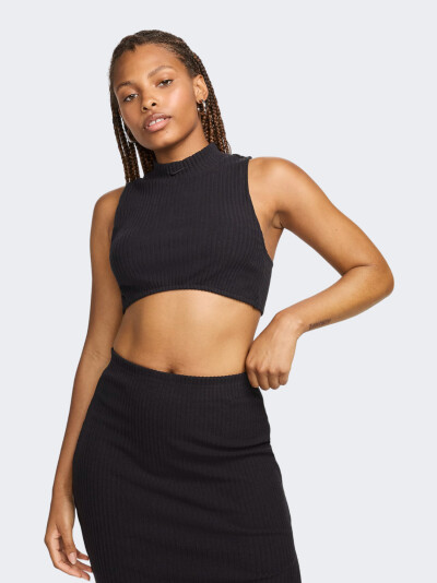 Майка Nike W NSW NK CHLL KNT RIB CRP TNK - 165922, фото 1 - інтернет-магазин MEGASPORT